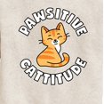 thumbnail image 3 of Pawsitive Cattitude  - Toddler And Youth Crewneck Fleece Sweatshirt, 3 of 6