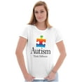 thumbnail image 4 of Autism Puzzle Piece Think Different Womens Slim Fit Graphic Tee Brisco Brands M, 4 of 5