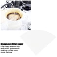 thumbnail image 2 of 100Pcs White Fan?Shaped Disposable Coffee Filter Paper Accessory for Drip Coffee Filter, 2 of 5