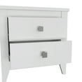 thumbnail image 5 of Miekor Furniture Nightstand More, Two Shelves, Four Legs, White Finish 123020, 5 of 9