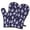 Dark Purple Halloween, variant on Cute Oven Mitts,Dark Purple Halloween Ghosts with Boo Oven Mitt 2-Pack Set,Kitchen Gloves for Oven,Heat Resistant Oven Mitts 7.7"x12"