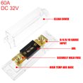 thumbnail image 3 of Unique Bargains 1 Set Car Audio 0 4 8 Gauge Inline ANL Fuse Holder Transparent Fuse Block with 2pcs 60A Fuse, 3 of 7
