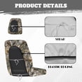 thumbnail image 5 of KUIFORTI Grey Camouflage UTV Seat Covers Seats Cover with Headrest Covers Easy Installation Water-Resistant Outdoor Seat Cover Set for Yamaha Rhino 700 660 450 2004-2021, 5 of 6