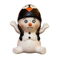 thumbnail image 2 of Figura de muñeco de nieve navideño | Adorno navideño de resina para decorar el hogar y la oficina | Regalo festivo de invierno para la familia, 2 of 6