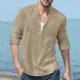 thumbnail image 4 of Camisa Social De Manga Larga For Hombre De Talla Grande, 4 of 6
