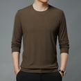 thumbnail image 6 of Men's Crew Neck Casual Cotton Long Sleeve T-Shirt 8 colors, 6 of 8