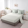 thumbnail image 5 of Homewish Teens Wildlife Rabbit Deer 7-Piece Bedding Comforter Set,Floral Butterfly Dragonfly King Bedding Sets,Chic Flowers Ultra Soft Bed Sheets,Microfiber Bedroom Decor,Reversible, 5 of 8