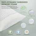 thumbnail image 3 of Cooling Memory Foam Queen Pillows for bed 2 Pack,Adjustable Support & Heat Dissipation Tech for Side,Back,Stomach & Hot Sleepers, 3 of 8