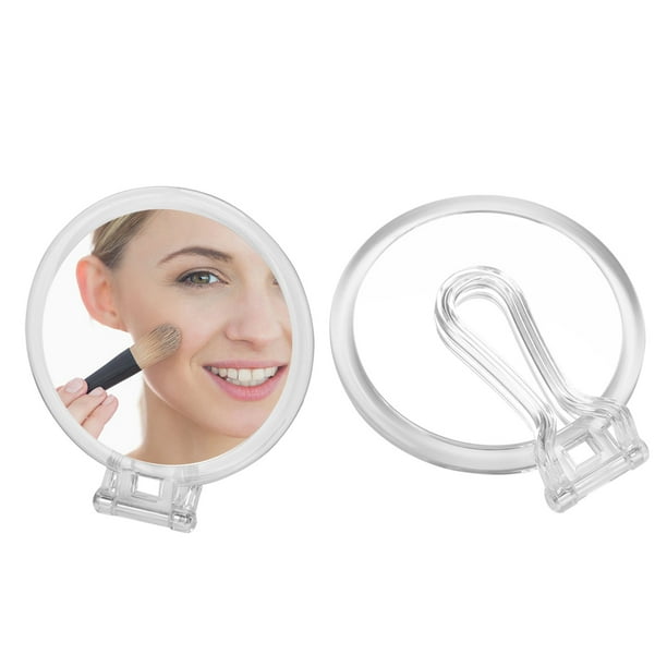 Apercolorier Double Sided Folding Handheld Mirror 1X/10x Magnification Hand held Mirror