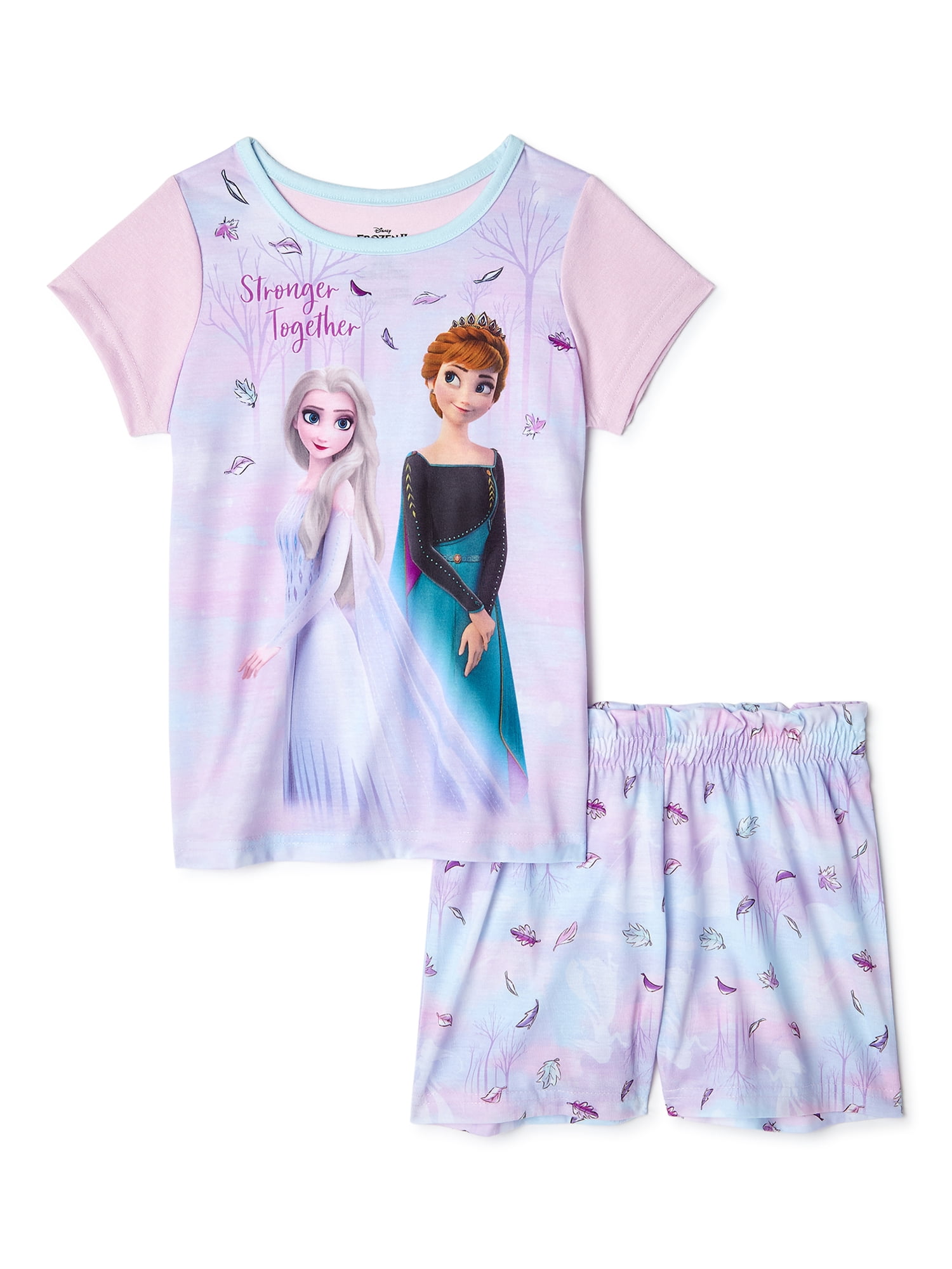 Disney Frozen Anna and Elsa Premium Pajama Set Girls Size 7/8 M 
