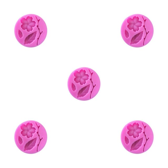 Wosthever Flor de durazno Hoja Molde Flor Fondant Pastelería Pastel Cocina Hornear Type2 NO2