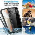 thumbnail image 5 of KOMI for Google Pixel 9 Case Waterproof, Clear Water Proof Shockproof Dustproof Snowproof Full Body Rugged Transparent Underwater Phone Case for Google Pixel 9 Pro Built-in Screen Protector, 5 of 5