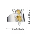 thumbnail image 4 of HOOUN Gorgeous 925 Silver Oval Cut Cubic Zircon Ring Women Jewelry Size 6-10-11-Style 1, 4 of 5