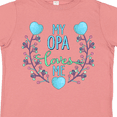 thumbnail image 4 of Inktastic My Opa Loves Me with Flowers and Hearts Boys or Girls Toddler T-Shirt, 4 of 5