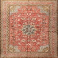 thumbnail image 1 of Ahgly Company Indoor Square Traditional Red Persian Area Rugs, 10' Square, 1 of 6