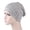 Grey, variant on DailyChi Solid Color Pullover Head Hat for Women - Soft Stretchy Slouchy Sleeping Cap, Lightweight Chemo Head Cover, Night Hair Wrap for Comfort, Blue, Under $4