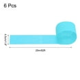 thumbnail image 2 of Uxcell Crepe Paper Streamers 6 Rolls 492ft for Decoration, Light Blue(1.8 in x 82 ft/Roll), 2 of 5
