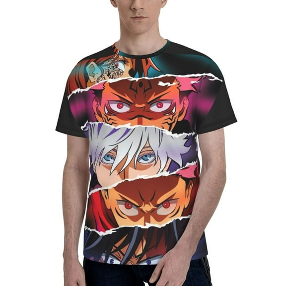 Jujutsu Kaisen 3d Print Graphic T Shirt Short Sleeve Summer T-Shirt Novelty Casual Tee For Men Women Teenn Small