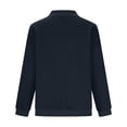 thumbnail image 6 of Women Lightweight Long Sleeve Zip Up Jacket Casual Loose Bomber Quilted Hoodie Outwear Coat Fall 2025 Full Sweatshirt, 6 of 7