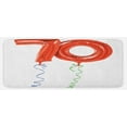 thumbnail image 1 of 70th Birthday Kitchen Mat, 70 Birthday Crazy Party with Flying Balloons Happy Print, Plush Decorative Kitchen Mat with Non Slip Backing, 47" X 19", Orange Green Blue, by Ambesonne, 1 of 1