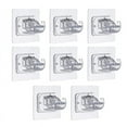 thumbnail image 1 of 8PCS Soporte de Barra Cortina Autoadhesivo Sin Taladro Barras Soportes Ajustables Clavos Almacenamiento Abrazadera, 1 of 5
