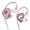 No Mic - Pink, variant on SENHAWK Q3 Pro Rhinestone in Ear Monitor Headphones, Bling Crystal Wired Earbuds IEM, 11mm Dynamic Driver HiFi Stereo Noise Isolating Earphones for Singers Musicians Gaming, 3.5mm Jack
