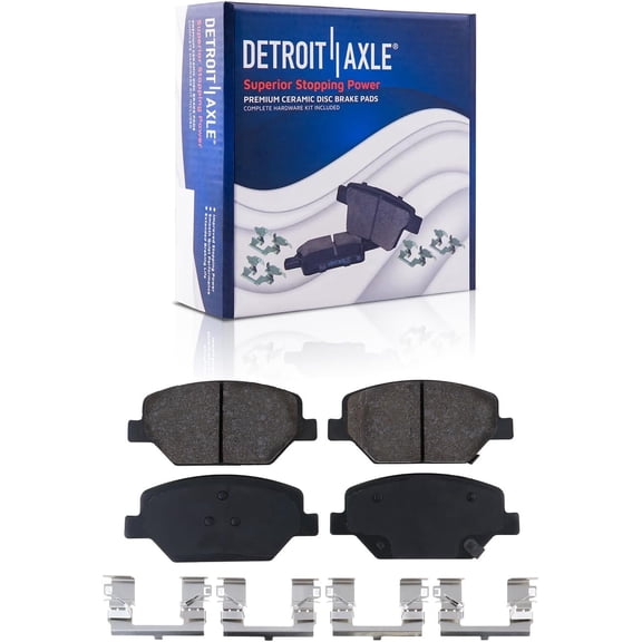 Detroit Axle - Front Ceramic Brake Pads for 2018-2021 Chevy Equinox GMC Terrain 2016-2024 Camaro 2017-2019 Buick LaCrosse 2016-2020 Envision, 2018-2020 Regal TourX Sportback 2019 Cadillac XT4