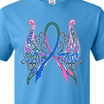 thumbnail image 4 of Inktastic Thyroid Cancer Awareness with Butterfly Ribbon Words T-Shirt, 4 of 5