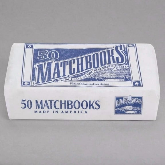 ELARA- 50 Plain White Matches Matchbooks For Wedding, Birthday, Party (1 Box)