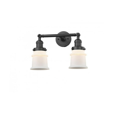 

Oil Rubbed Bronze Tone Bathroom Vanity 17 Wide Matte White Glass Steel/Cast Brass Medium Base LED 2 Light Fixture