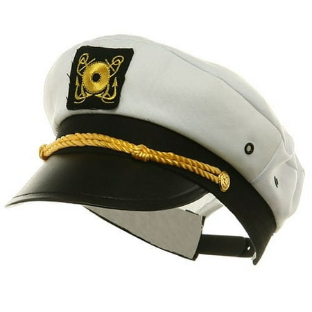 Yacht Captain Child Hat Costume Adjustable White Cap Sailor Boys Youth ...