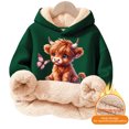 thumbnail image 6 of MAIHAN-Highland Cow Christmas Sweatshirts-Cozy Fleece Hooded Pullover with Cow Print Design,Soft Warm Winter Kids Top,Cute Highland Cow Hoodie & Sweater for Holiday Season(A-Multicolor,7-8Years), 6 of 6