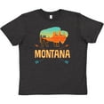 thumbnail image 3 of Inktastic Montana Gift Buffalo Silhouette Youth T-Shirt, 3 of 5