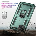 thumbnail image 4 of Dteck for Apple iPhone 14 Plus 6.7 inch Magnetic Shockproof Metal Ring Kickstand Hybrid Support Car Mount Holder Armor Heavy Duty Case Cover, Darkgreen, 4 of 7