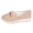 Khaki, variant on Women's Wedge Suede Loafers Low Cut Casual Wide Width Tennis Shoes Metal Chain Comfortable Non Slip Walking Sneakers Pink Size 9.5