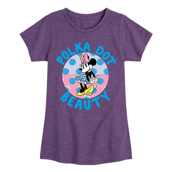 Disney - Polka Dot Beauty - Toddler & Youth Girls Short Sleeve Graphic T-Shirt