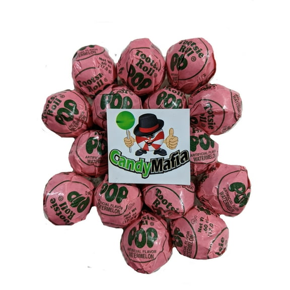 Watermelon Tootsie Pops 60 Count with CandyMafia Magnet