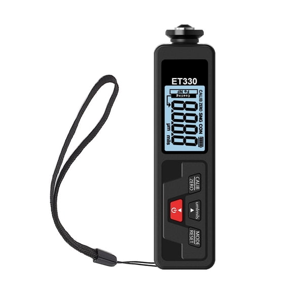 ET330+Zn Car Paint Coating Thickness Gauge Car Paint Electroplate Metal Zinc Coating Thickness Tester Meter Fe & NFe & Zinc ,Fast and Reliable
