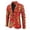 Red, variant on Holloyiver Men's Printed Suit Single One Button Back Slit Long Sleeved Suit Collar Dress Performance Dress Casual Suit Jacket Blazer Orange