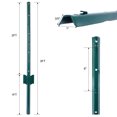 thumbnail image 2 of Fence Posts U-Channel Heavy Duty Steel 10 Pack 3 Feet, 2 of 10
