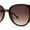 Tortoise - Brown, variant on Womens Luxury Rhinestone Edge Large Cat Eye Sunglasses Beige - Brown