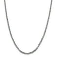 thumbnail image 1 of 14k White Gold 4.30mm Semi-solid 3-Wire Wheat Chain (Weight: 10.23 Grams, Length: 20 Inches), 1 of 4