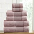 thumbnail image 2 of Modern Threads AirCloud 100% Cotton 6-Piece Towel Set, Silver Pink, 2 of 3