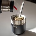 thumbnail image 3 of Matte Mate - Juego de tazas de t&eacute; y calabaza, taza de calabaza Yerba Mate (6.5 onzas) y foco (paja Yerba Mate). Acero inoxidable, doble pared, dise&ntilde;o elegante. Caja DS PRO (negro, 3 of 9