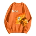 thumbnail image 5 of Sweatshirts for Men Hoodless Thanksgiving Turkey Fall Plus Size Crewneck Pullover Tops Hop Long Sleeve Casual Comfortable Mens Sweatshirt Orange M, 5 of 6