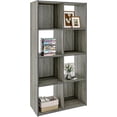 thumbnail image 6 of 8 Cube Bookcase and Bookshelf, Freestanding Display Storage Shelves, Wooden Book Organizer for Living Room, Bedroom, Kids Room, Grey, 6 of 6