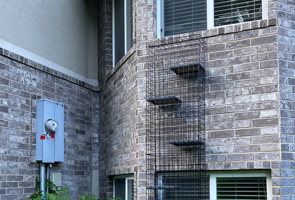 8" X 22" X 96" Catio Tower Outdoor Cat Enclosure