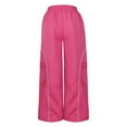 thumbnail image 4 of YYDGH Baggy Cargo Pants for Women Y2K Baggy Wide Leg Parachute Pants with Pockets TrendyTrousers, 4 of 5