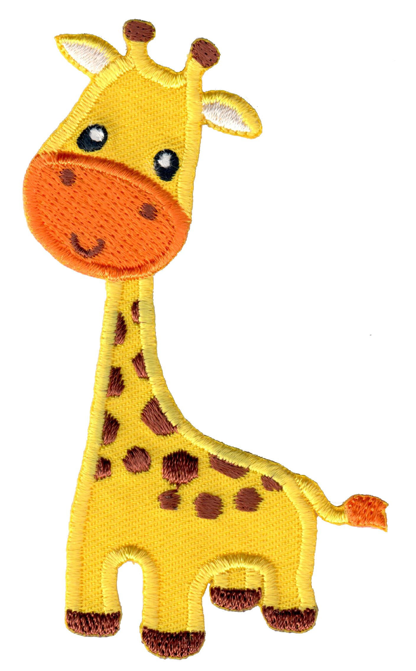 CUTE PINK GIRAFFE  Iron On Sew On Embroidered Patch 