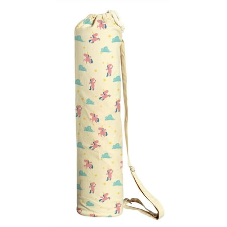 Cute Unicorn Pattern 1 Printed Canvas Yoga Mat Bags Carriers